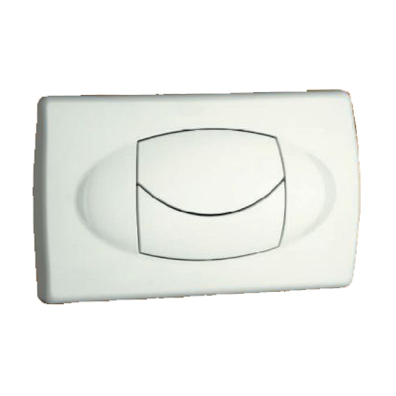 Controplacca Duo Kariba 306010 - Per Cassette Ad Incasso, Completa Di Leveraggio, In PVC Bianco - Foto 8